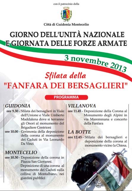 Festa dell’Unità nazionale, sfila la fanfara dei bersaglieri