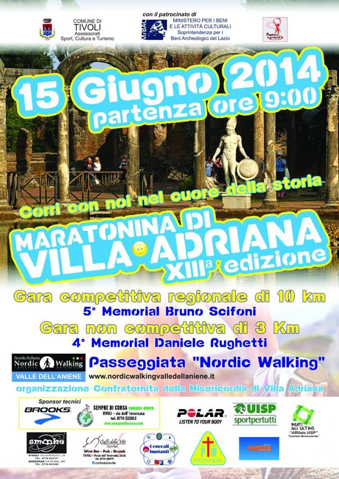 Villa Adriana, domenica c’è la Maratonina