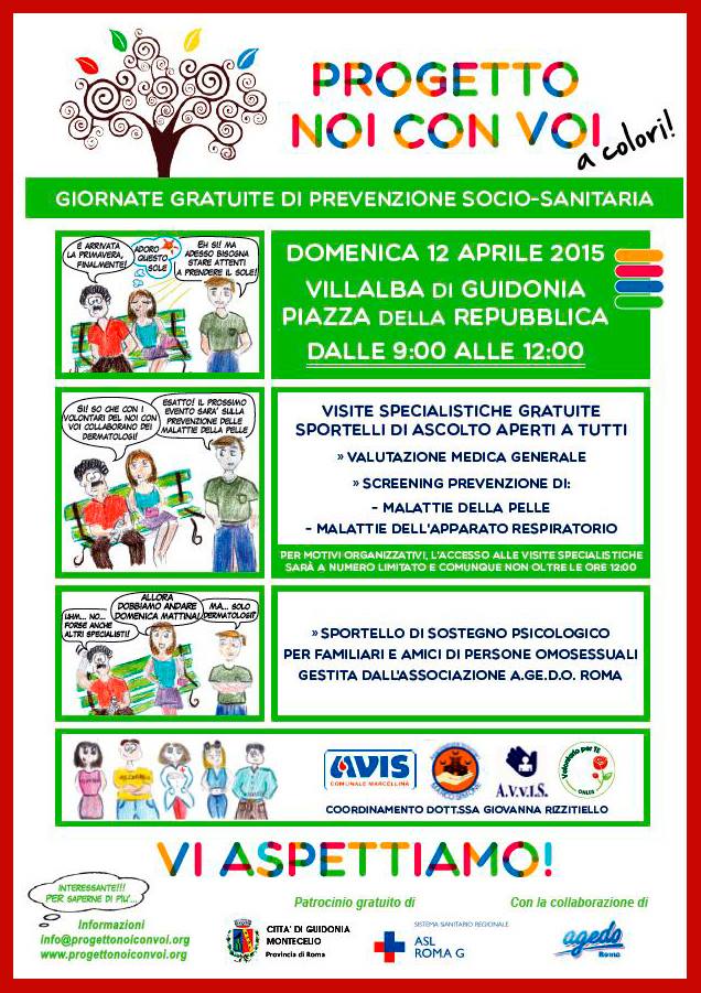 Giornate gratuite di prevenzione socio-sanitaria: il 12 aprile a Villalba