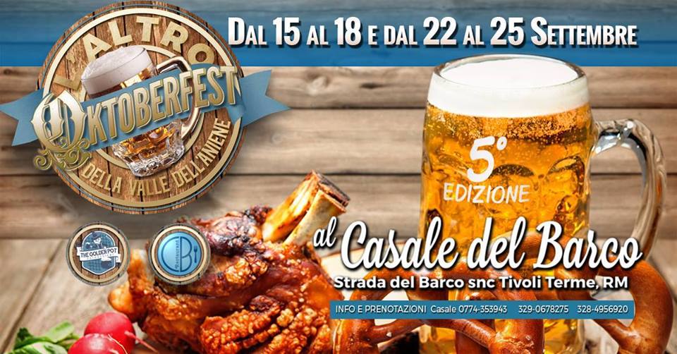 Due fine settimana di musica e birre, che festa con L’altro Oktoberfest della Valle dell’Aniene