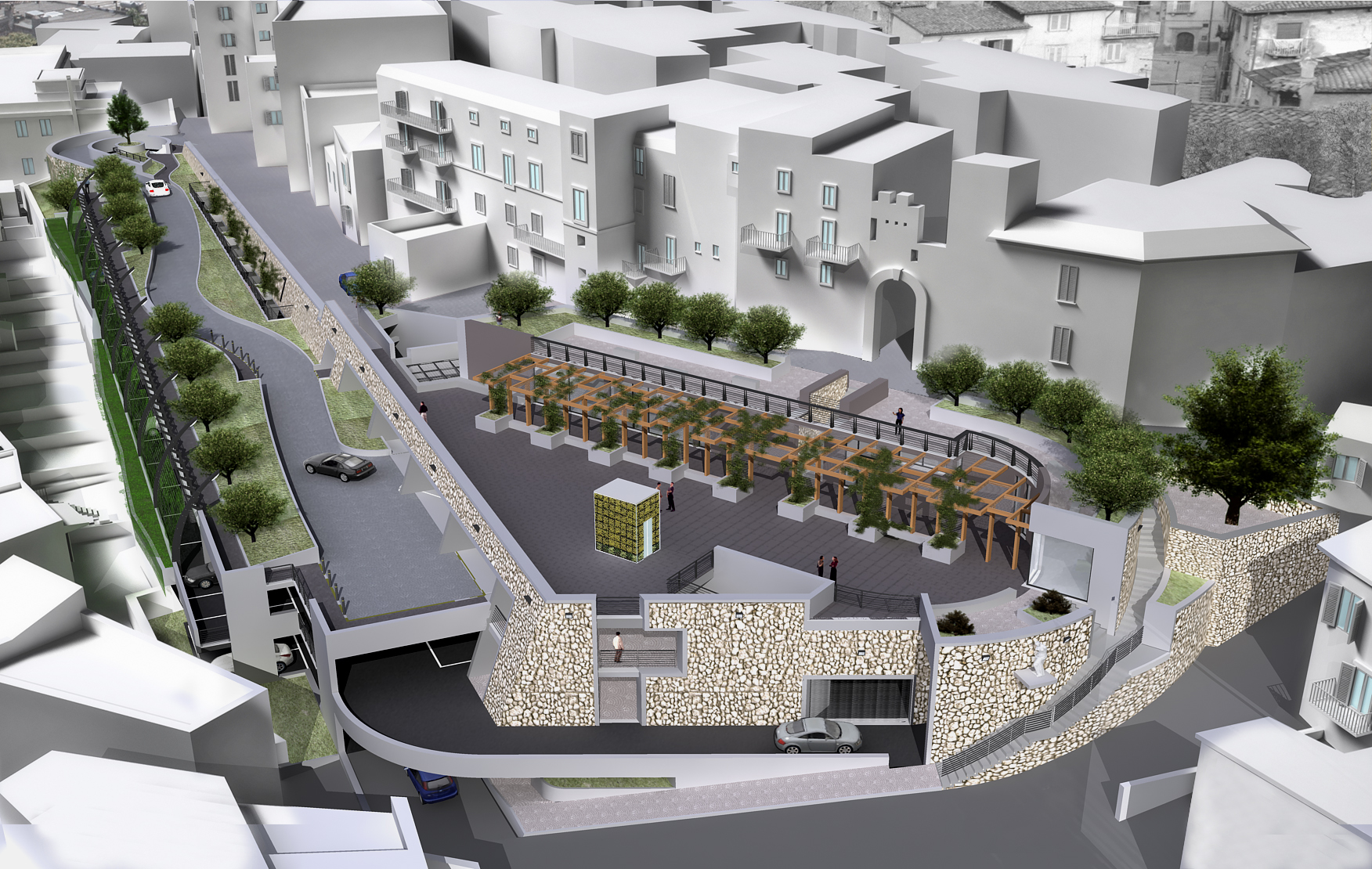 Montecelio, iniziano i lavori per il parcheggio Fuori le Mura: attenti ai “divieti di sosta”