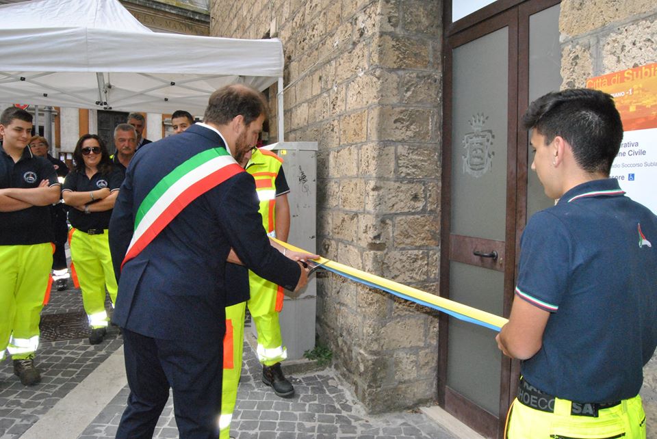 Subiaco: aperta la Sala Operativa Comunale di Protezione Civile