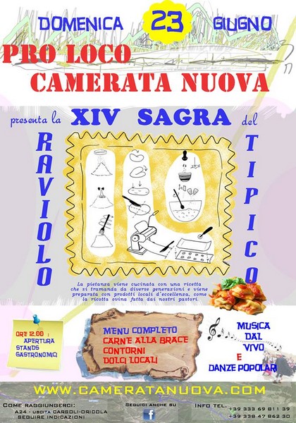 Camerata Nuova: domenica sagra del raviolo