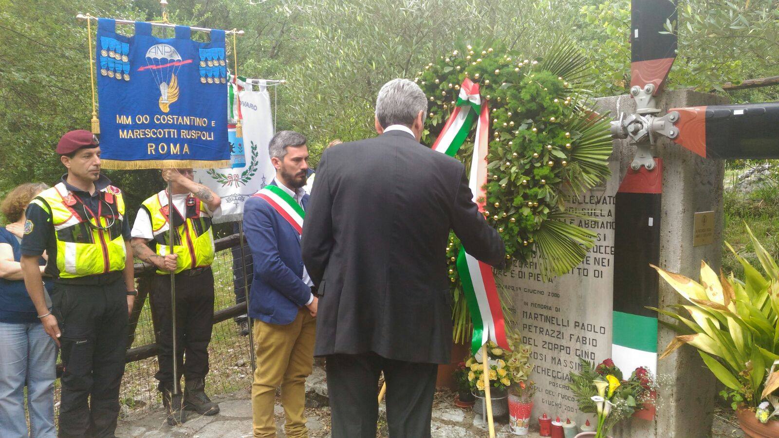 Vicovaro: una commossa cerimonia in ricordo del Drago 56