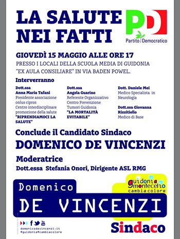 #EleGuidonia, giovedì “La salute nei fatti”