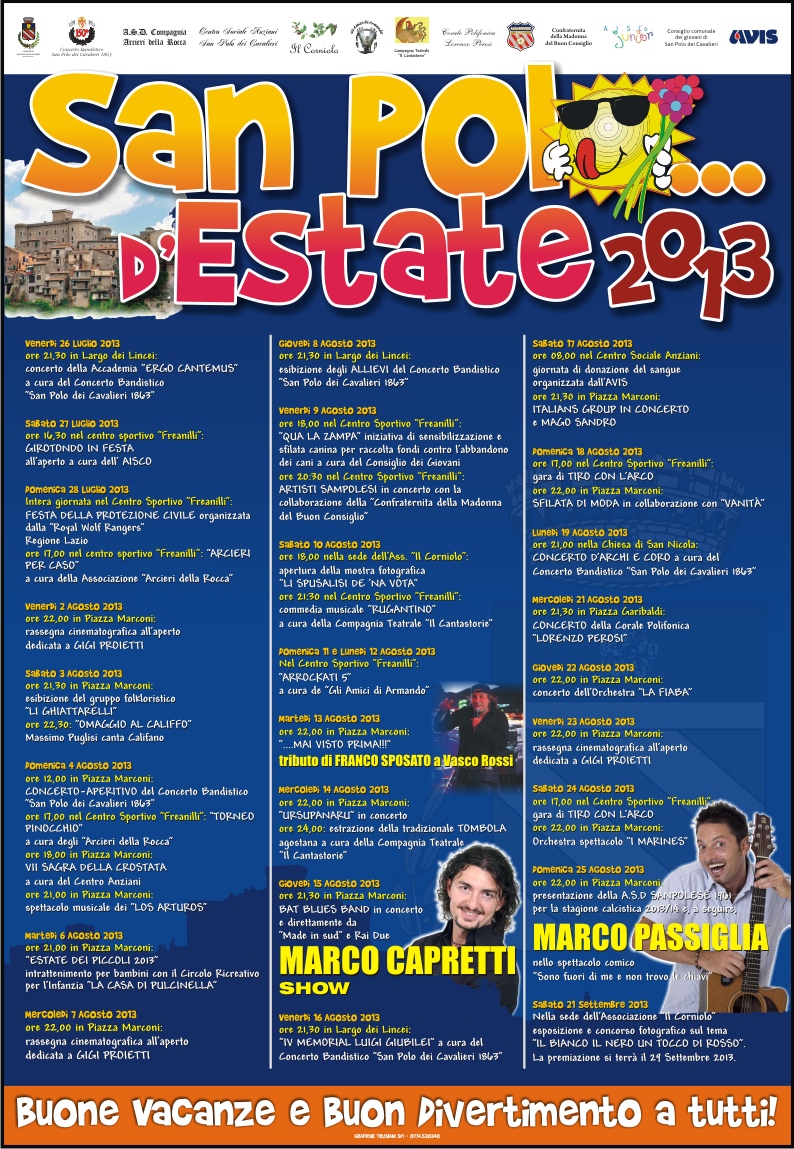 San Polo, mostre e musica per il primo week end di agosto