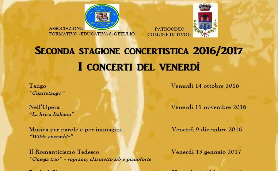 Musica di ogni tipo con i Concerti del Venerdì a San Getulio