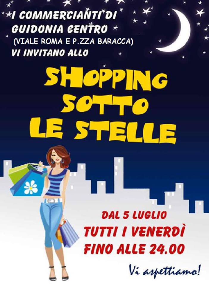 A Guidonia Shopping sotto le stelle
