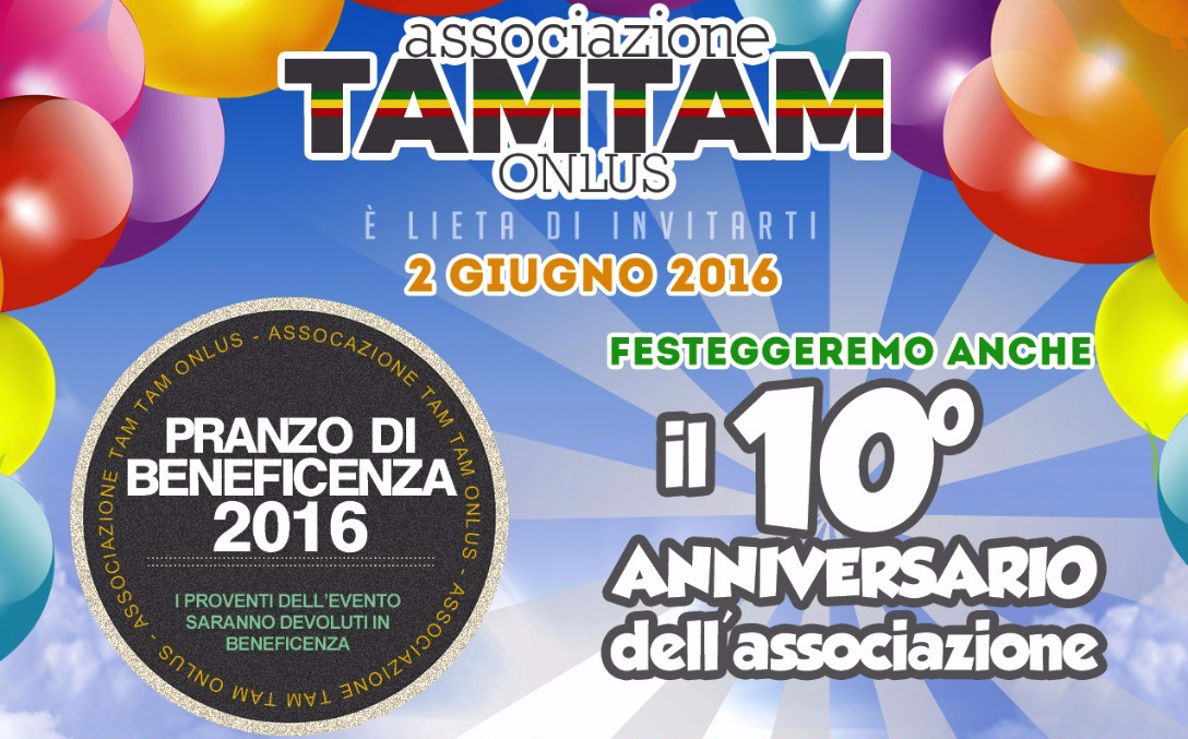 Pranzo di beneficenza e compleanno speciale per Tam Tam