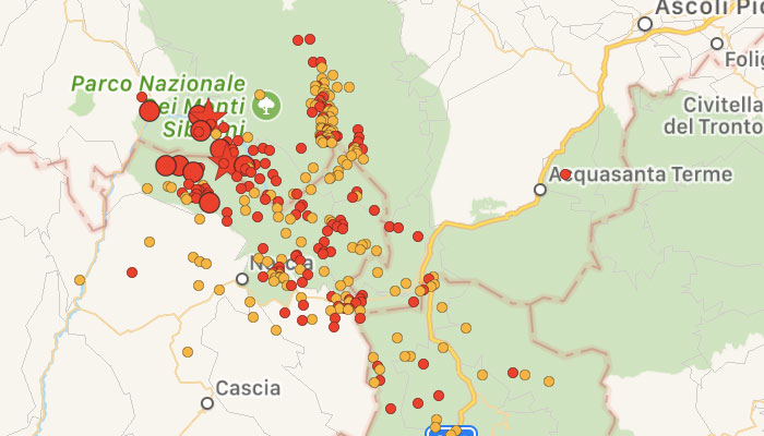 Terremoti di Macerata e Rieti: per il Cnr possono essere collegati