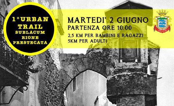 Una corsa nel cuore del centro storico di Subiaco, al via l’Urban Trail Sublacum