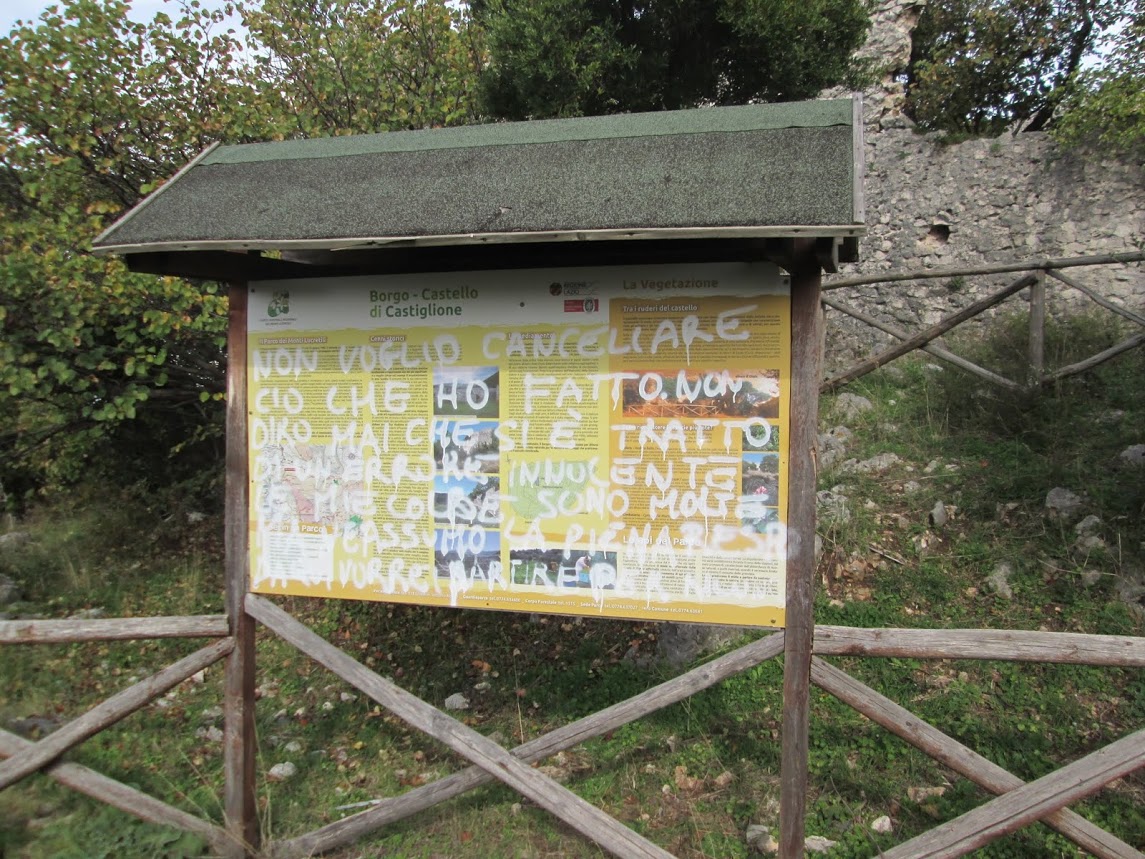 Palombara, vandali in azione nel parco dei Monti Lucretili
