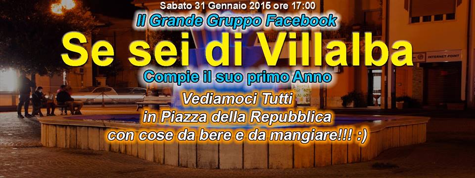 “Se sei di Villalba” compie un anno: appuntamento in piazza per festeggiare
