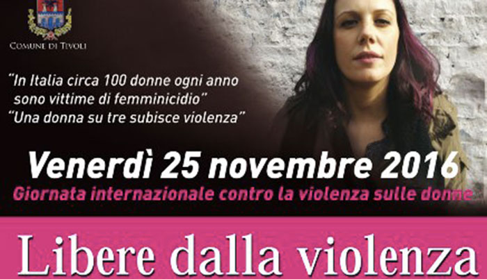 La Giornata internazionale contro la violenza sulle donne a Tivoli si fa in 4