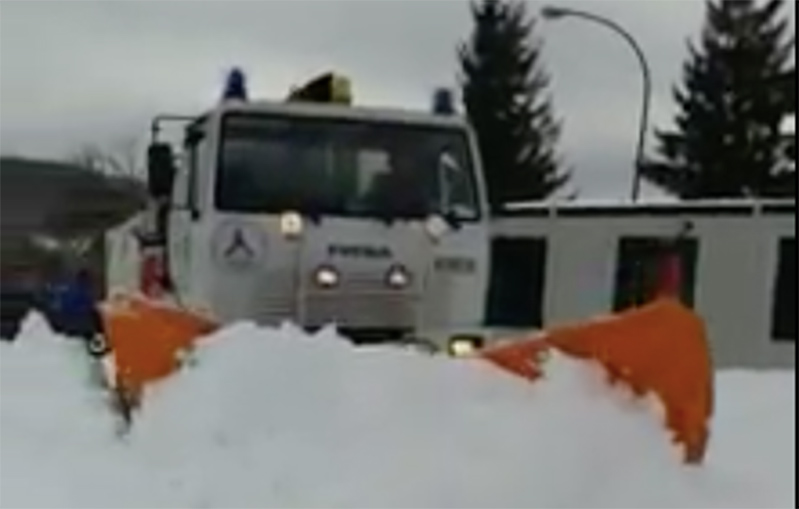 Angeli della neve, i volontari di Tivoli ancora al lavoro nel reatino