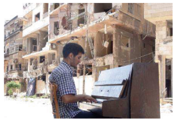 Siria: il leggendario pianista di Yarmouk
