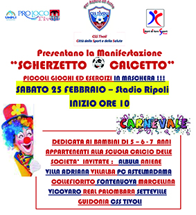 Scherzetto&Calcetto: calcio in maschera