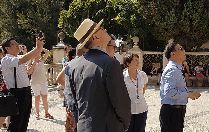 Vice ministro cinese in visita a Villa d’Este con una delegazione del governo di Pechino