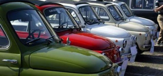 Domenica raduno delle Fiat 500 a Tivoli presso l’Anfiteatro di Bleso