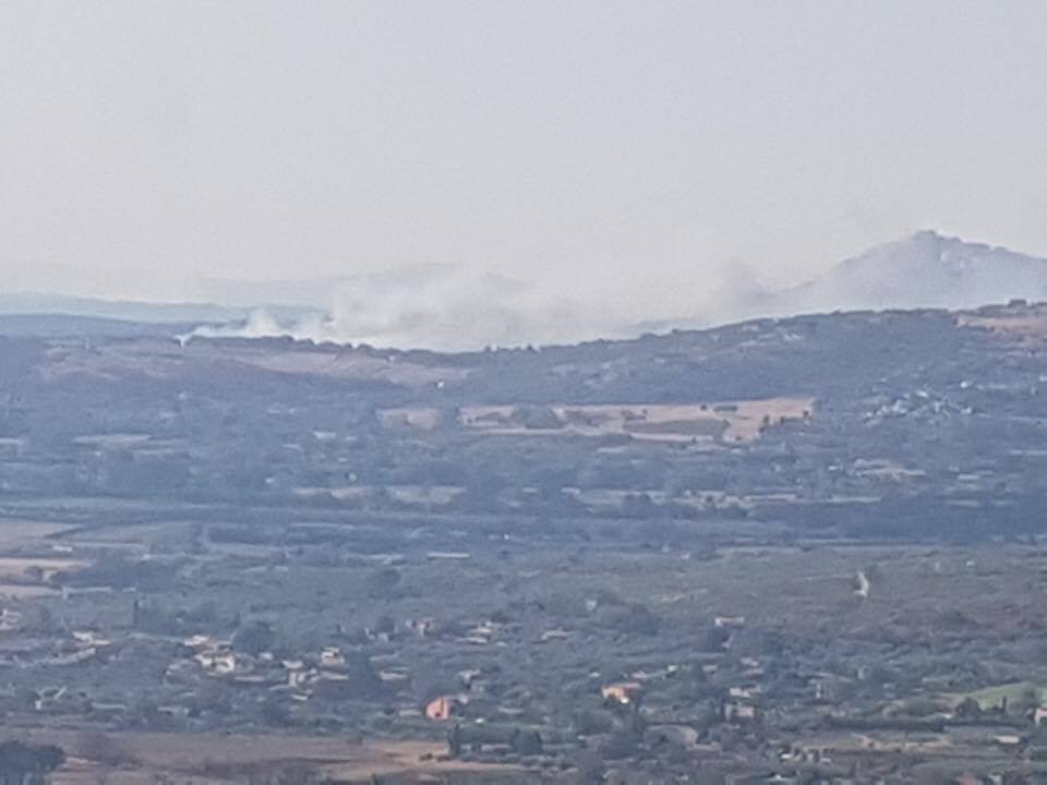 Incendio vicino Roma tra Guidonia Montecelio e Sant’Angelo Romano