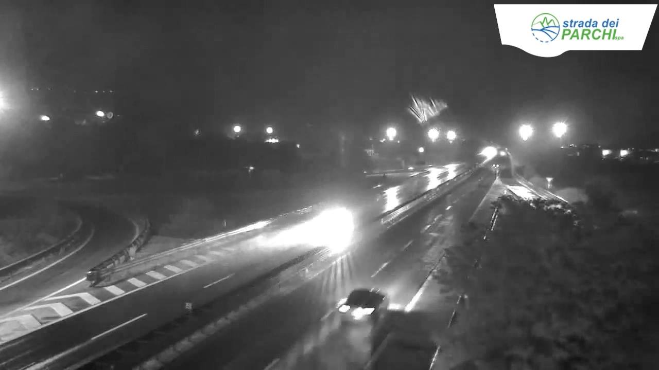 Terremoto Scurcola Marsicana – Il video sulla Autostrada A24 ieri sera alle ore 21.58