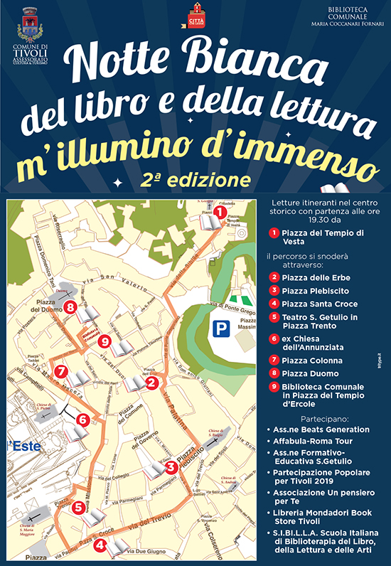 Tivoli, è tempo del libro e della letteratura