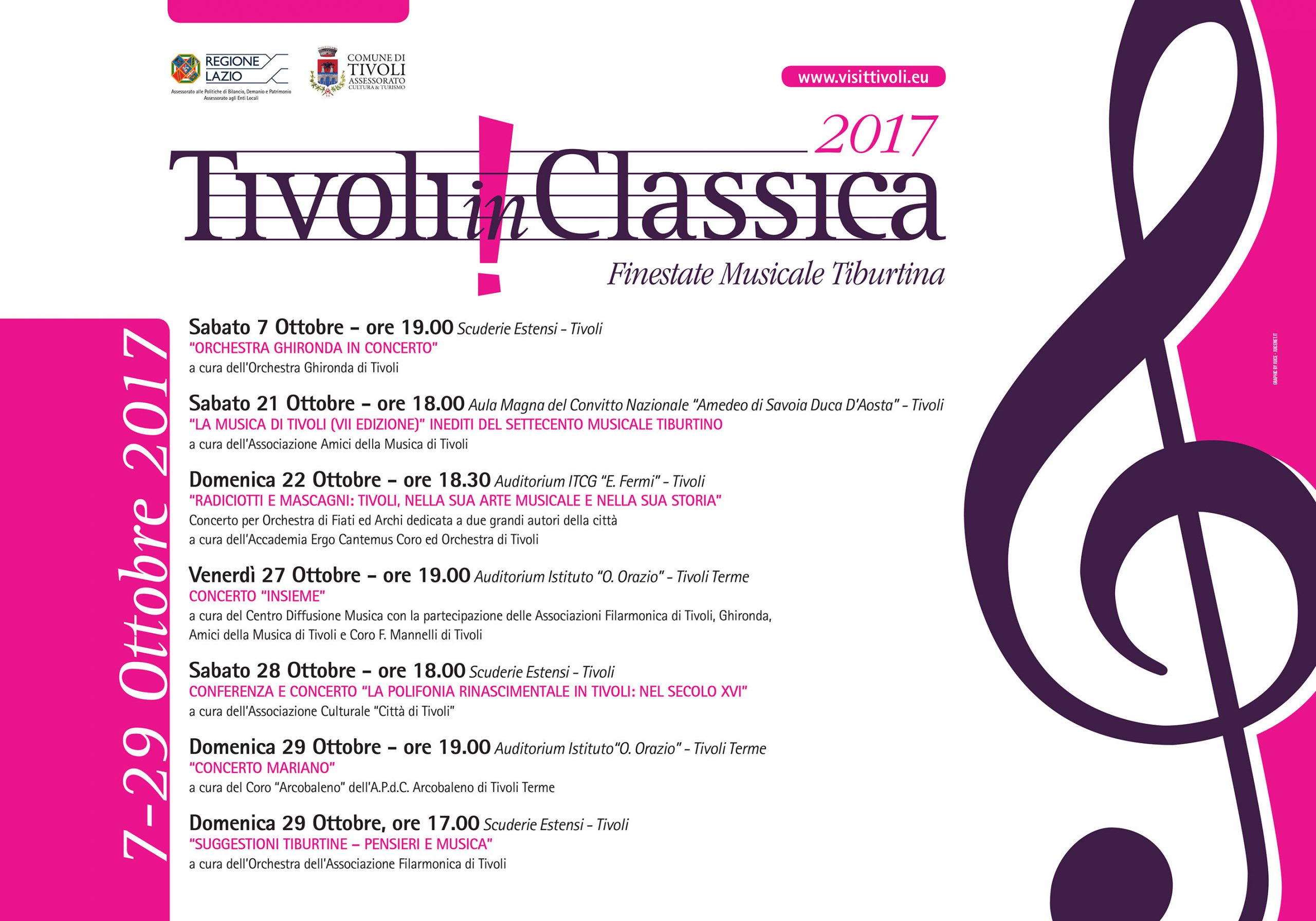 Tivoli in classica, week end di musica
