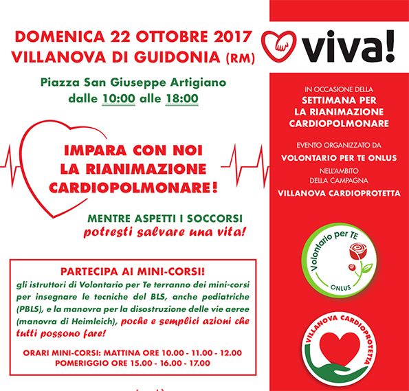 A Villanova domenica per imparare la rianimazione e salvare una vita