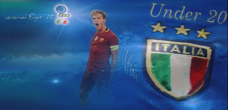 Eros De Santis con la maglia della nazionale