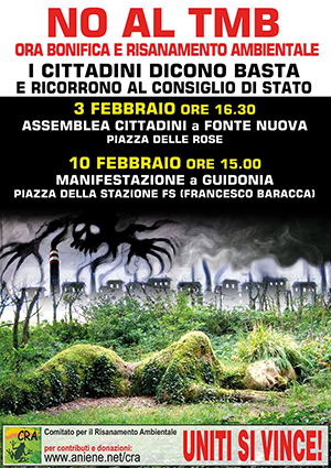 TMB, si manifesta a Guidonia