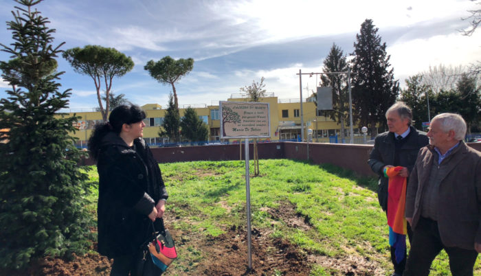 Festa al parco Sogno di Malala per 82 nuovi alberi. Uno dedicato a Mario Di Felice