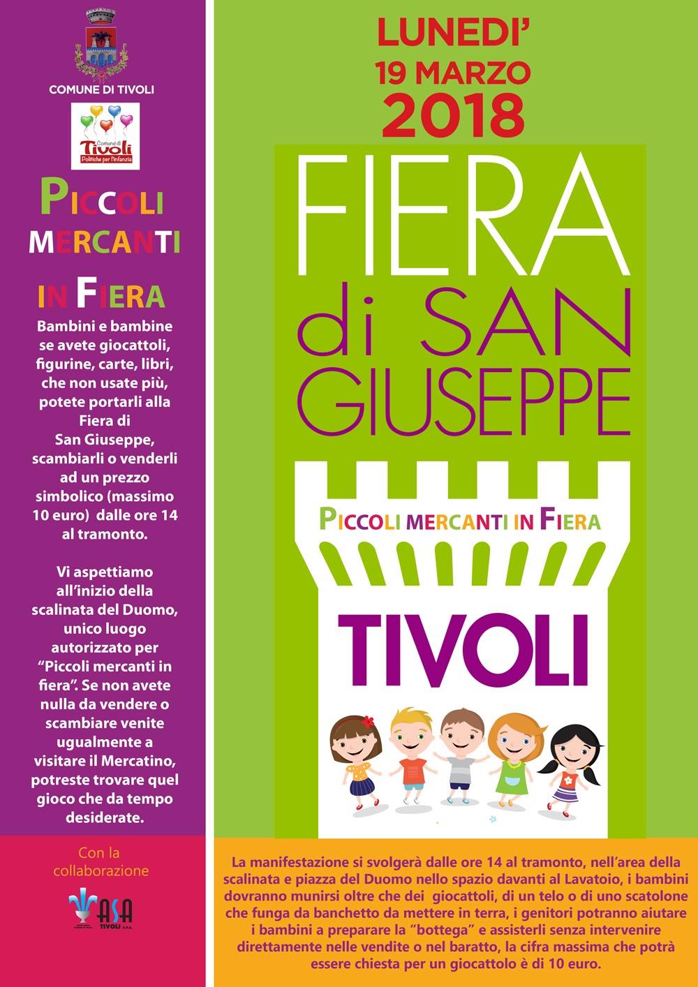 PICCOLI MERCANTI ALLA FIERA DI SAN GIUSEPPE 2018. ECCO COME PARTECIPARE