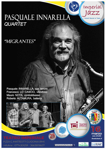 Imperial Jazz al Teatro Imperiale di Guidonia con Pasquale Innarella Quartet