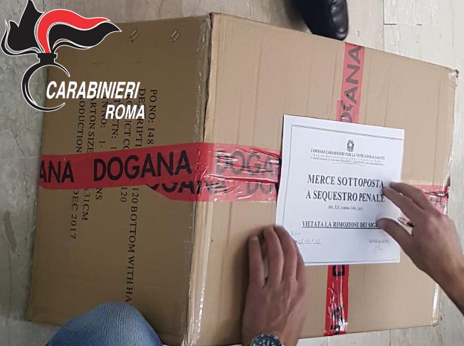 Carabinieri Subiaco: sequestrati centinaia di prodotti contraffatti