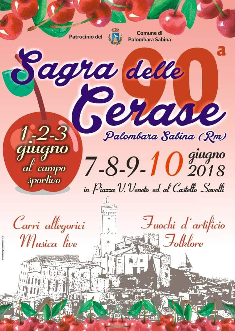 Sagra delle Cerase a Palombara Sabina al campo sportivo e al castello
