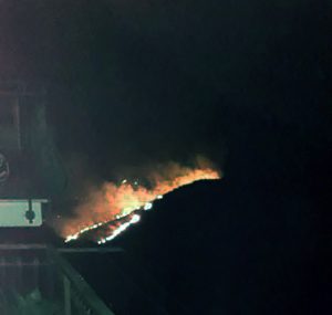 Incendio Poggio Cesi, foto Gos