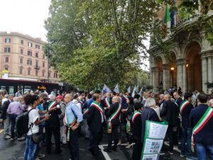 La manifestazione di mercoledì 19 Settembre sotto il Ministero dei Trasporti