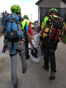 Il Soccorso Alpino impegnato in un insolito intervento di aiuto