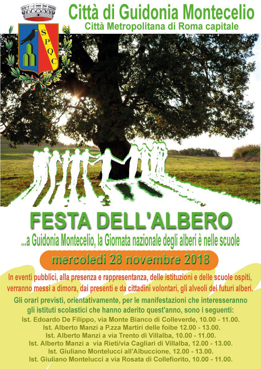 Guidonia: 28 novembre giornata nazionale degli alberi