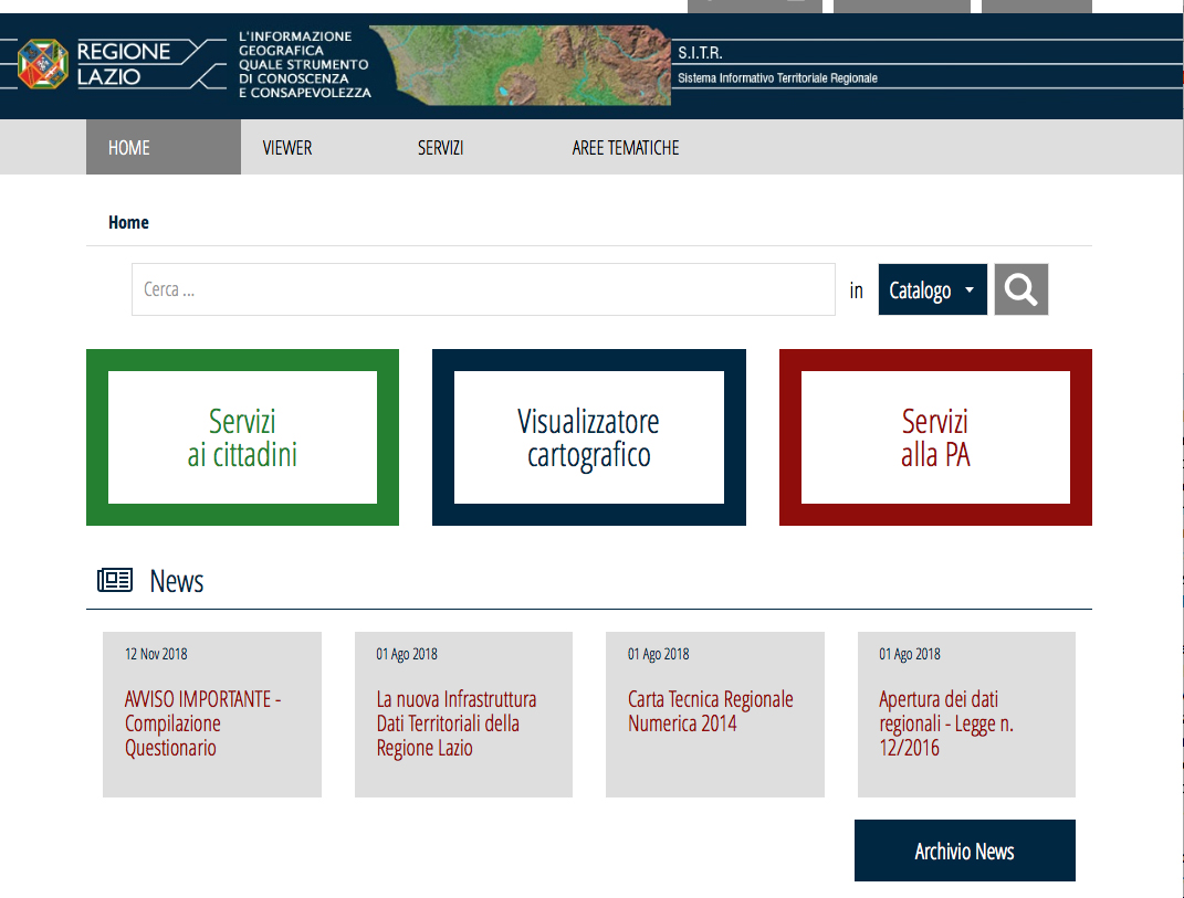 Lazio: da oggi la “super mappa” regionale dell’urbanistica