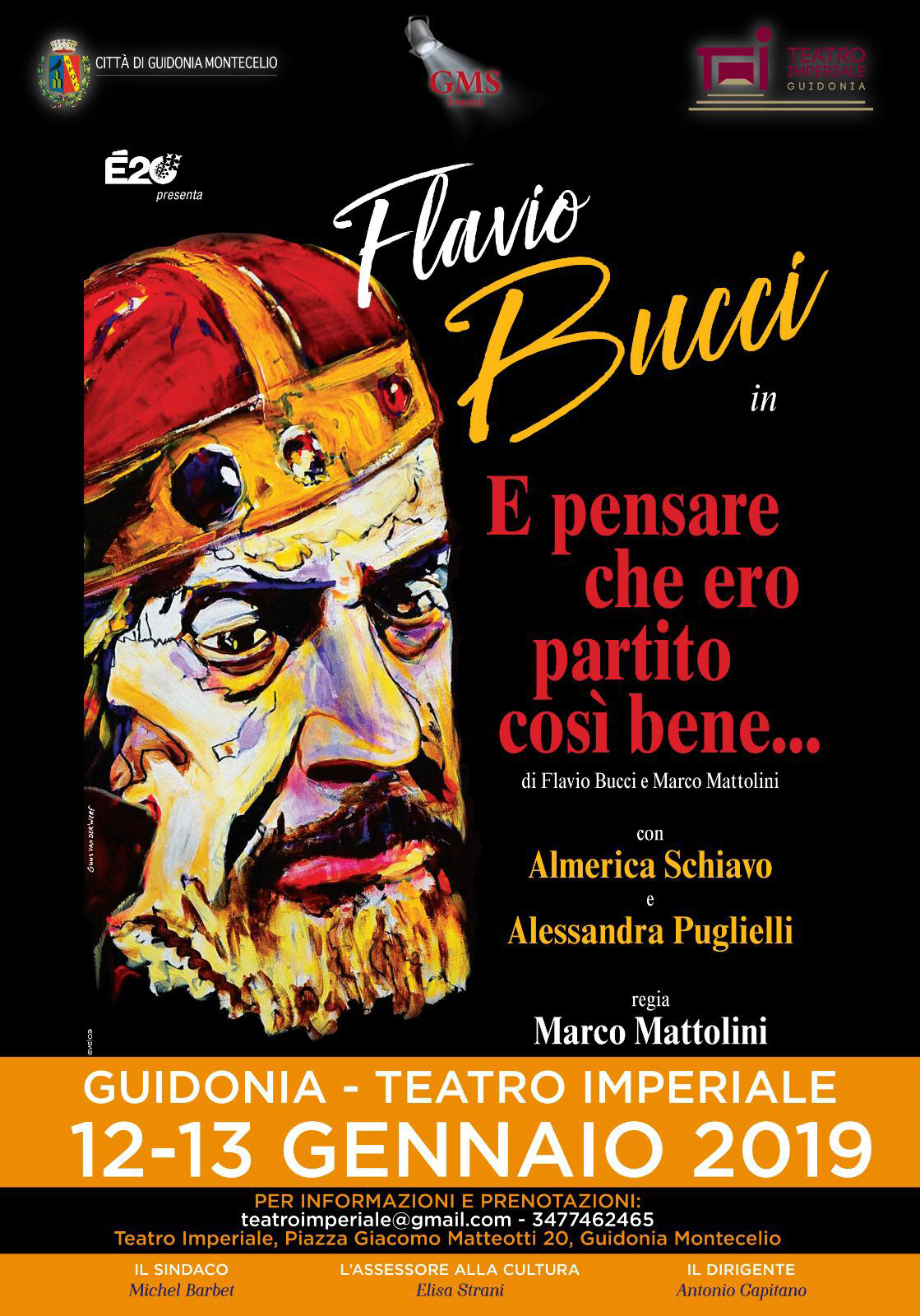 Teatro Imperiale: sabato e domenica arriva Flavio Bucci