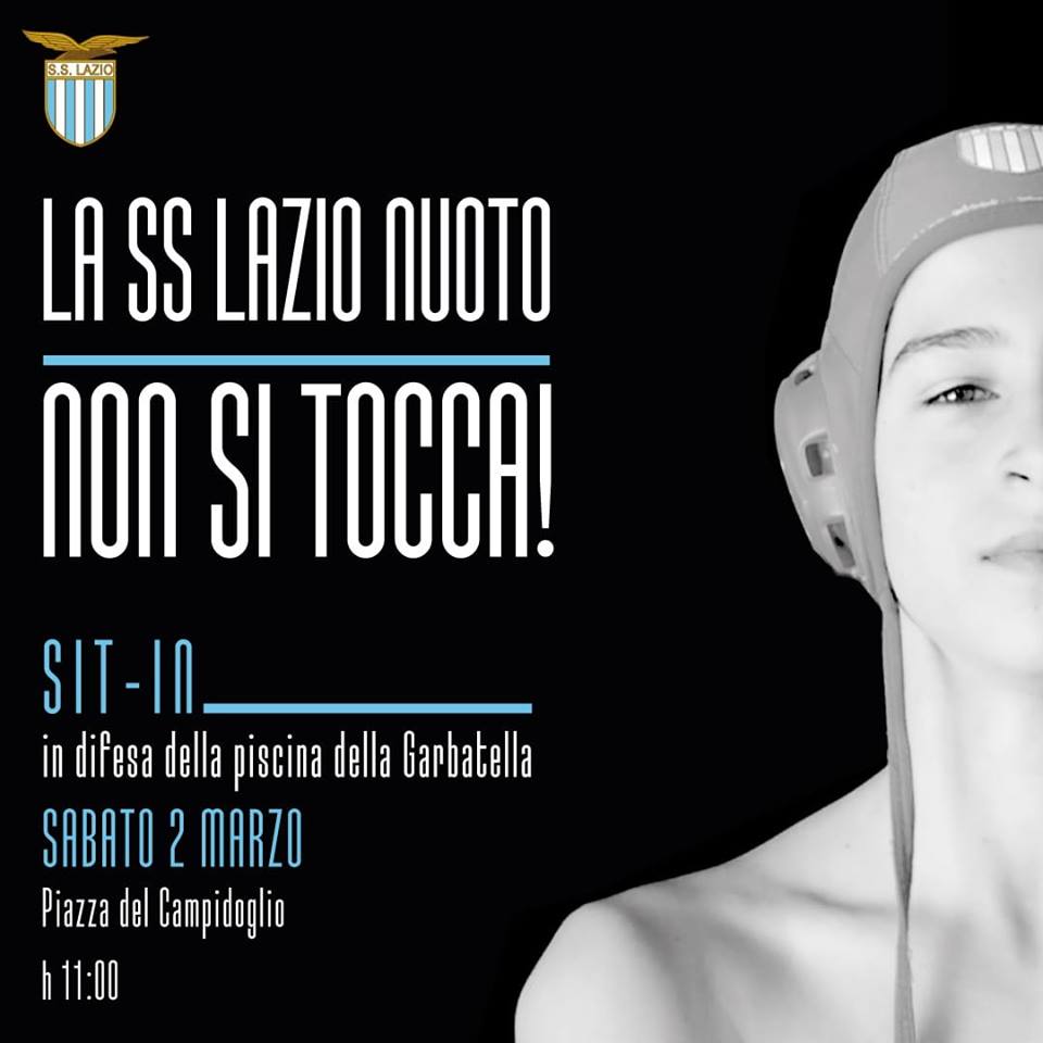 In difesa della SS Lazio Nuoto: sit in di protesta in Campidoglio