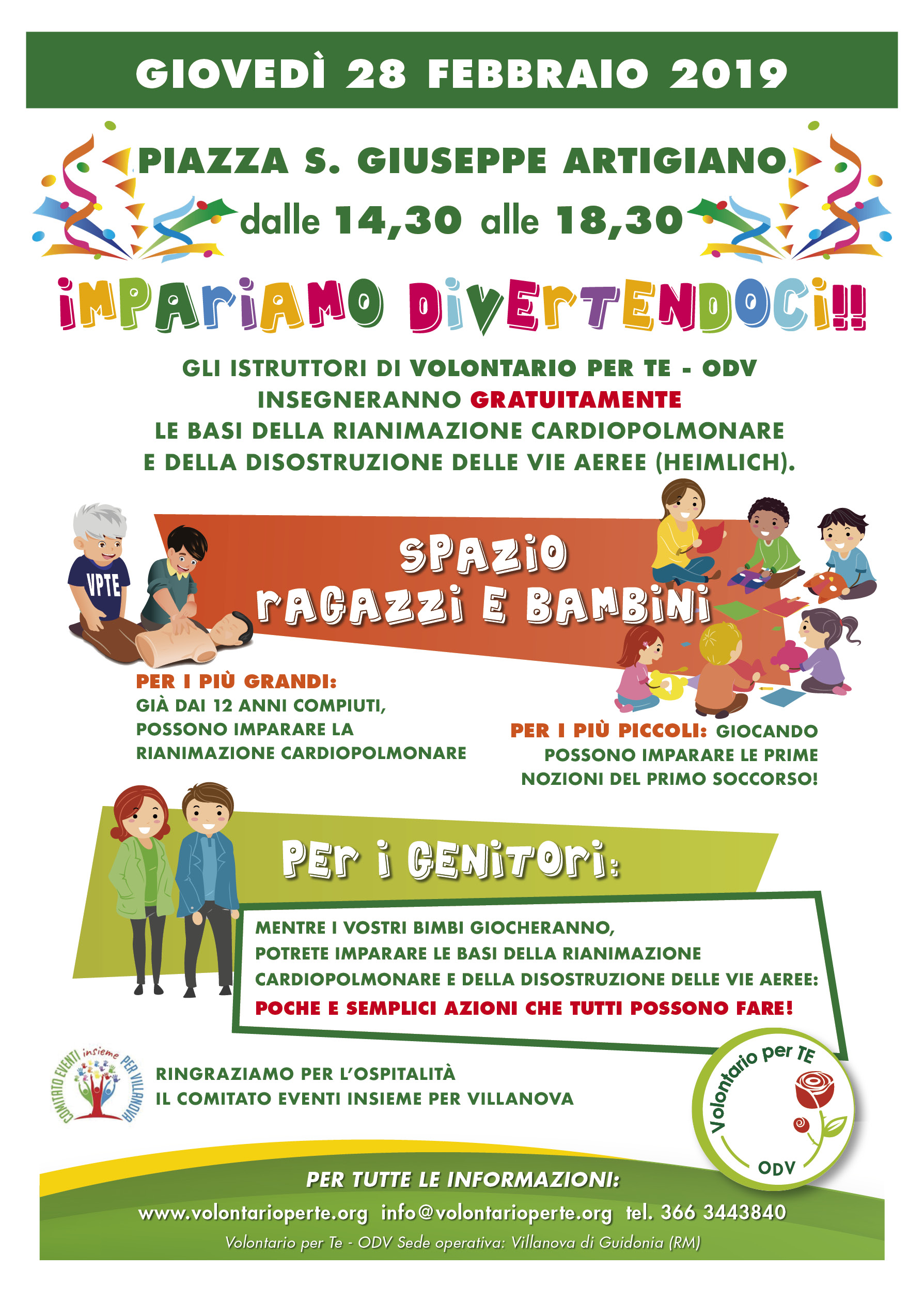 Al Carnevale di Villanova con “Volontari per Te”