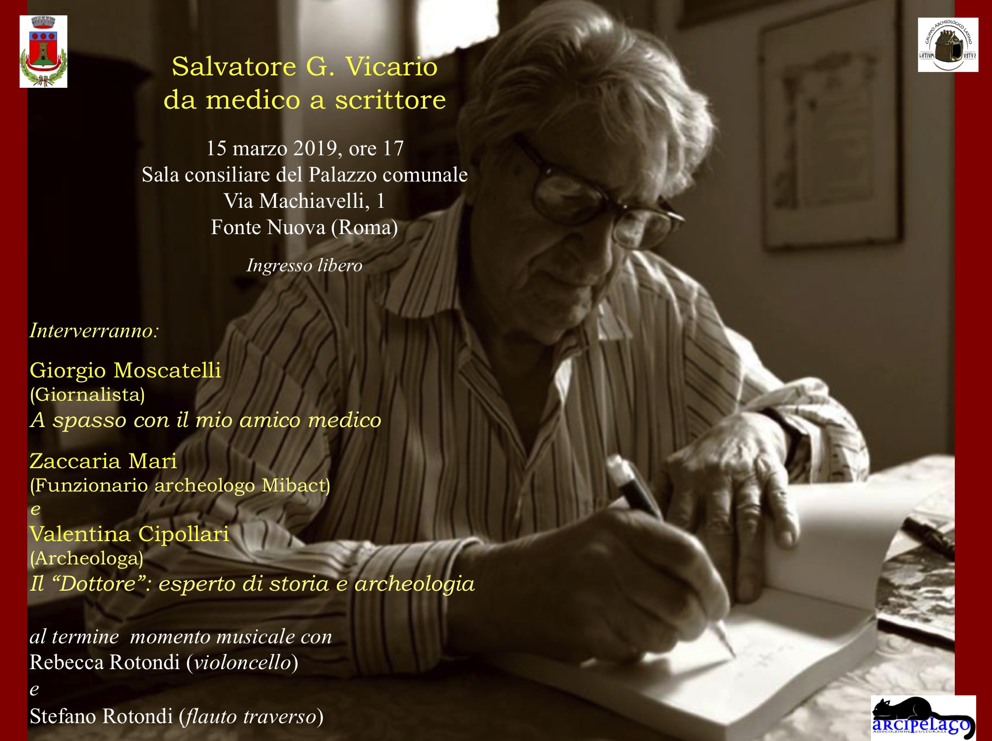 “Salvatore G. Vicario, da medico a scrittore”: un ricordo da Fonte Nuova