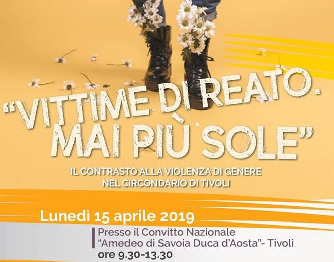 Violenza di genere, a Tivoli convegno Asl Roma 5 e Procura. “Mai più sole”, presentazione di una guida per le vittime