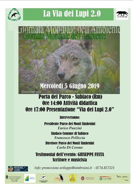 Giornata Mondiale dell’Ambiente.  A Subiaco si parla della “La Via dei Lupi 2.0”