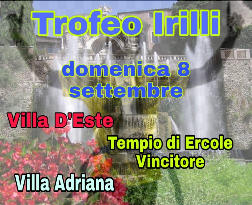 Domenica Trofeo Irilli, corsa tra le ville tiburtine