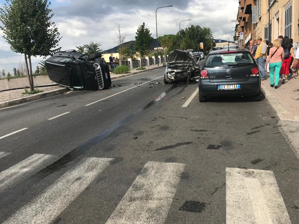 Tivoli, grave incidente sulla Tiburtina