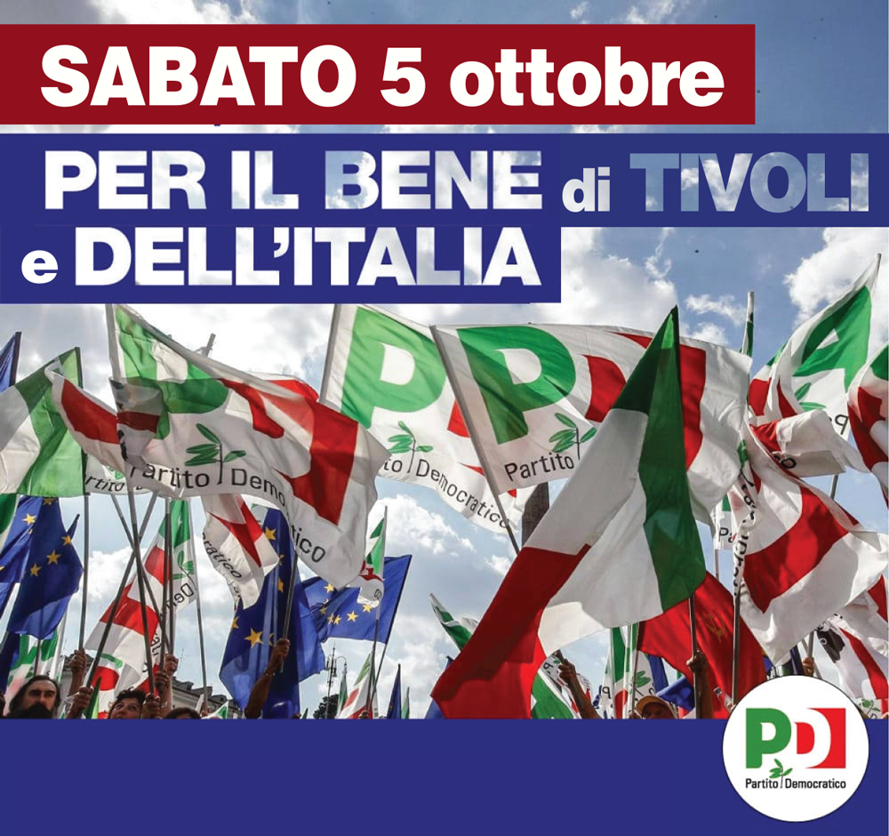 Assemblea Pubblica del PD di Tivoli Sabato 5 ottobre