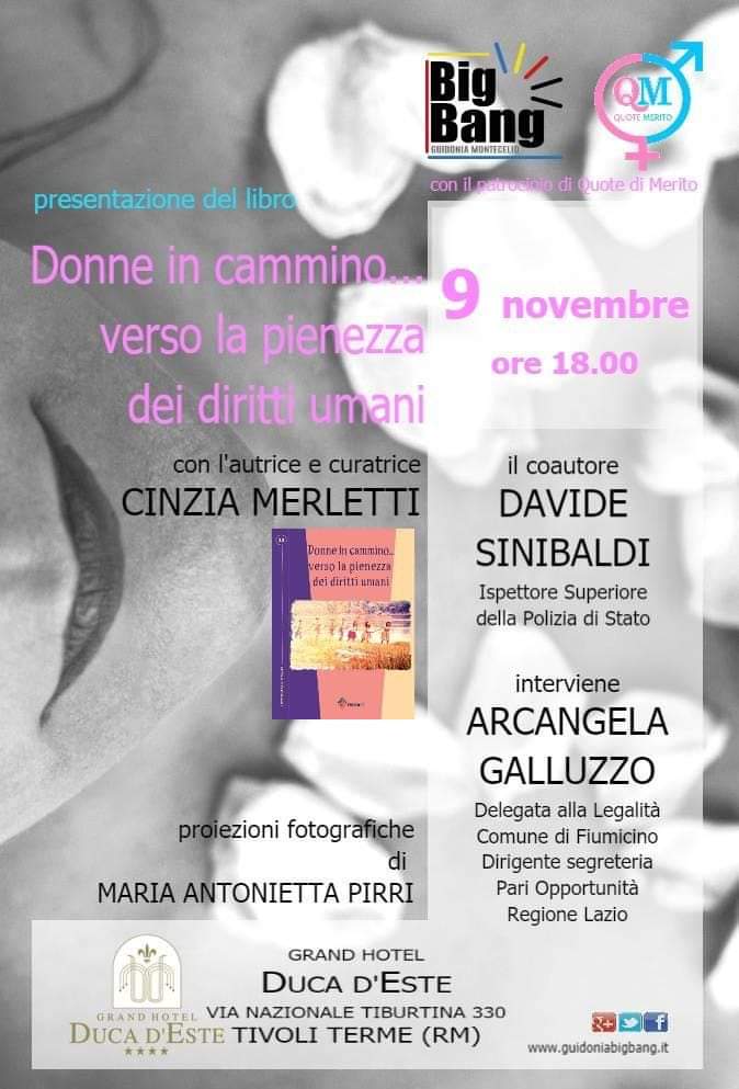 Donne in cammino verso la pienezza dei diritti umani, domani la presentazione del libro di Cinzia Merletti